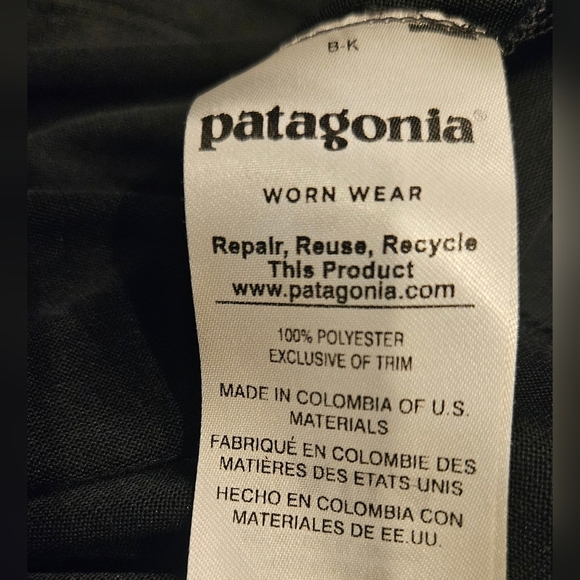 Patagonia Black Short Sleeve Flying Fish T-Shirt - Sz XXL Slim Fit - Picture 5 of 5